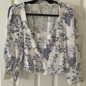 Reformation "Stilton" Linen Top